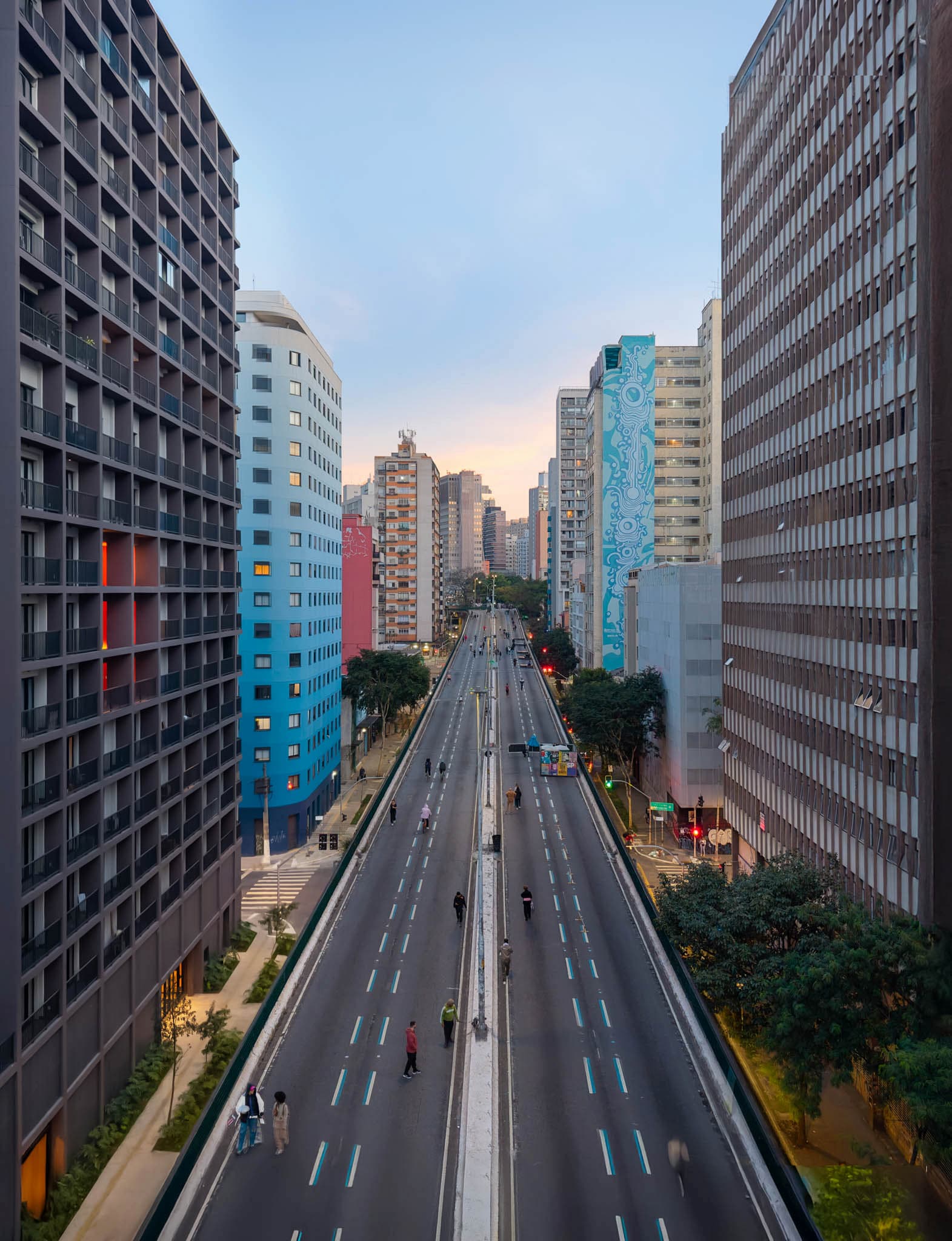 Vista geral do DNA Paulistano e área de lazer