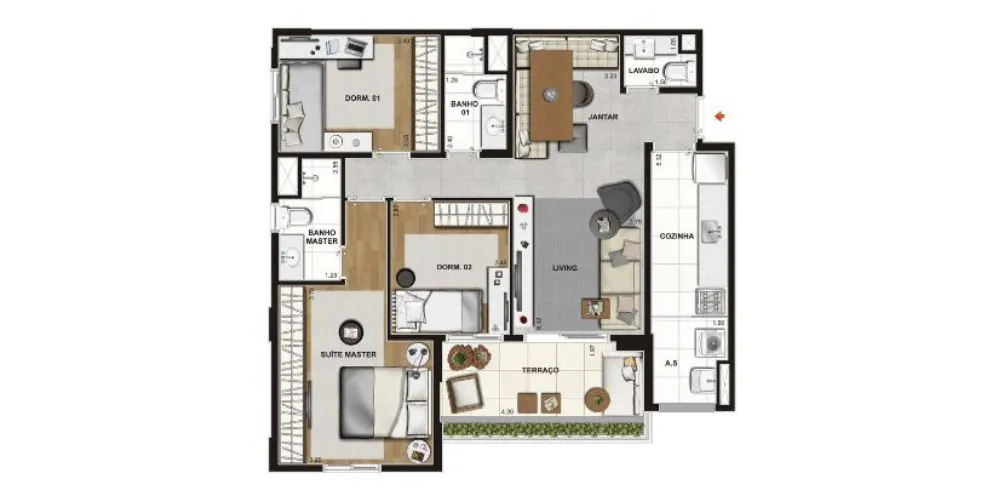 DESTINY - Planta Tipo 85²